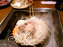 焼いている風景
